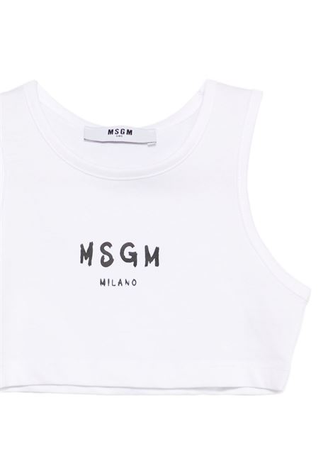 Top crop con logo MSGM KIDS | S6MSJGTO011001